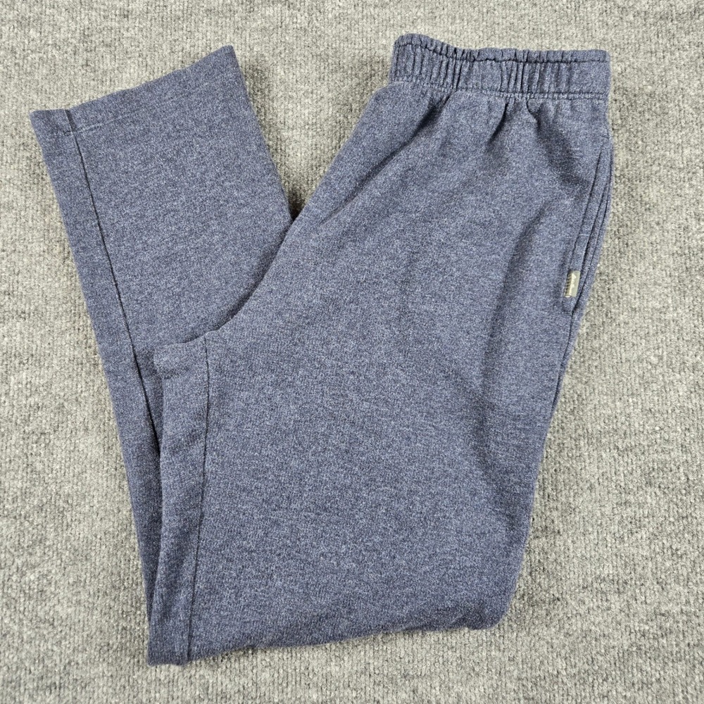 Eddie Bauer Crewneck Sweatshirt Mens Medium Blue White Space Dye Marl Pullover